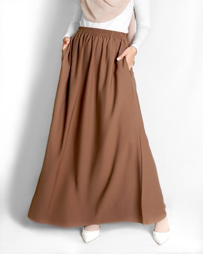 YUMNA FULL SKIRT - Brown YUMNA FULL SKIRT - Brown