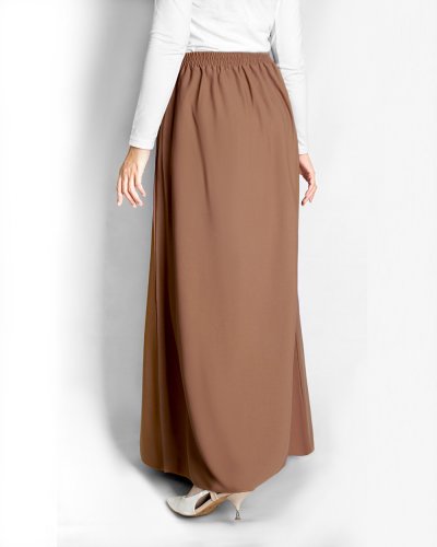 YUMNA FULL SKIRT - Brown