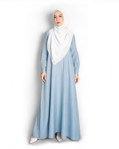 QISYA DRESS - LIGHT BLUE DENIM