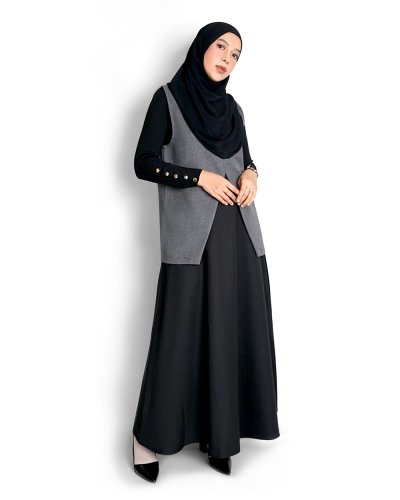 LOUISA VEST - GREY