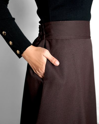 KANA SKIRT - BROWN