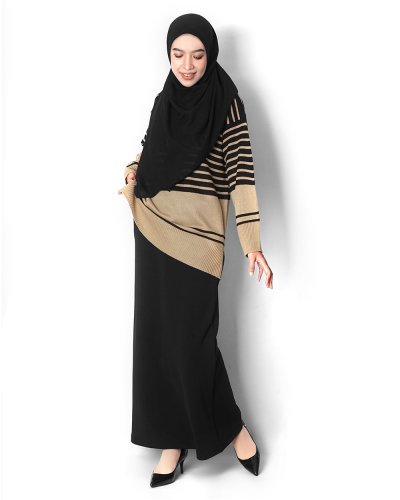 FAZ KNITTED TOP - MOCHA