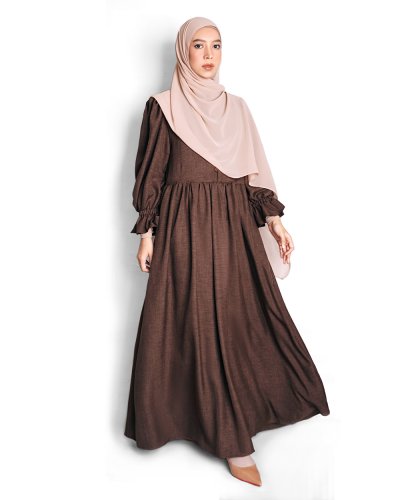 ARQA DRESS - Earthy Brown ARQA DRESS - Earthy Brown