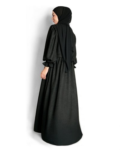ARQA DRESS -  Charcoal Black