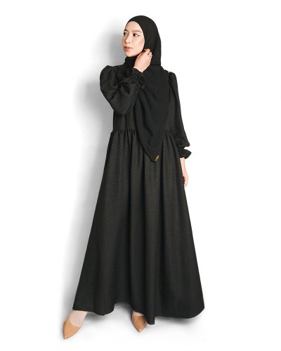 ARQA DRESS -  Charcoal Black