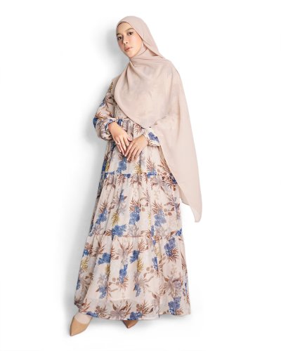 LULA SUMMER DRESS - Floral Brown
