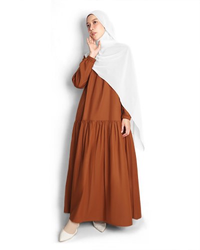 ZURA DRESS -  Terracotta