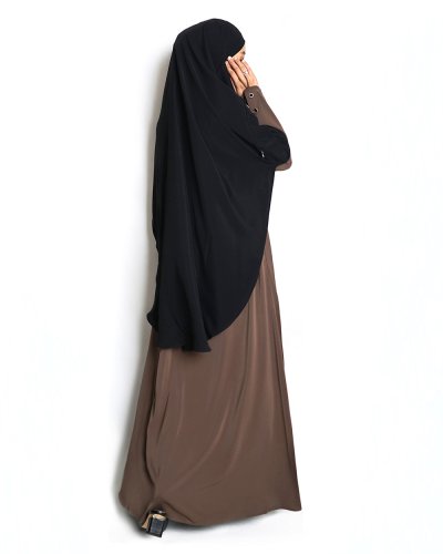 AISHA Abaya - Coffee