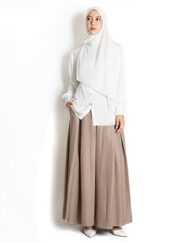 LANA SKIRT LINEN (Khaki ONLY)