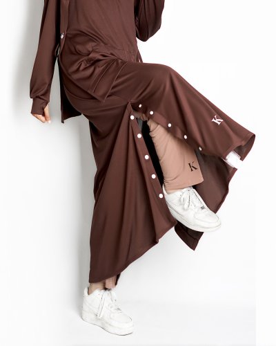 K Sport KHAULA DRESS - DARK BROWN