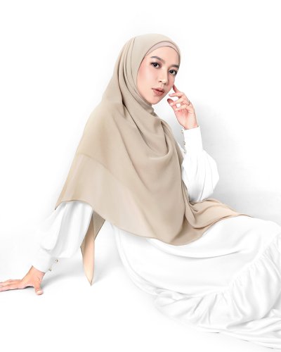 KIVITZ | VOAL SYAR'I SCARF - HIJAB JILBAB POLOS 130CM