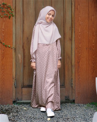 EID 1447H - AIRA DRESS KIDS (Old Rose)