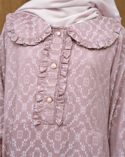 EID 1447H - AIRA DRESS KIDS (Old Rose)