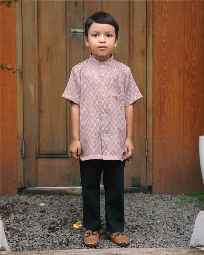 EID 1447H - AIRA SHIRT KIDS (Old Rose)