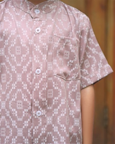 EID 1447H - AIRA SHIRT KIDS (Old Rose)