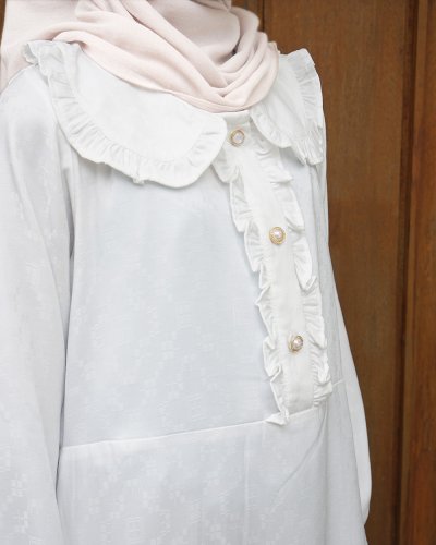 EID 1447H - AIRA DRESS KIDS (Soft White)