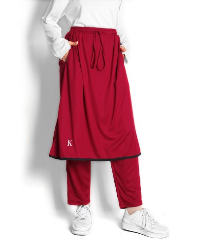 K Sport QIRANI SKIRT PANTS - RED