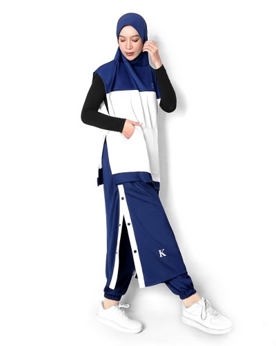 KHARANI SKIRT PANTS-NAVY