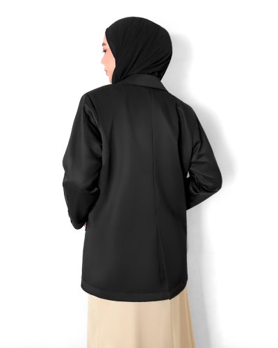 LEA OVERSIZED BLAZER - BLACK