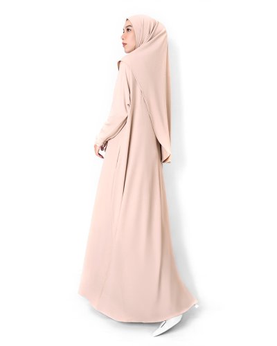 UZMA KNIT Abaya - MOCHA