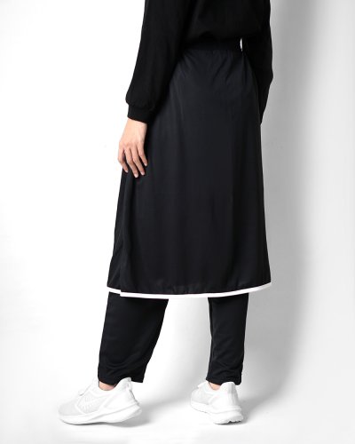 QIRANI SKIRT PANTS-BLACK