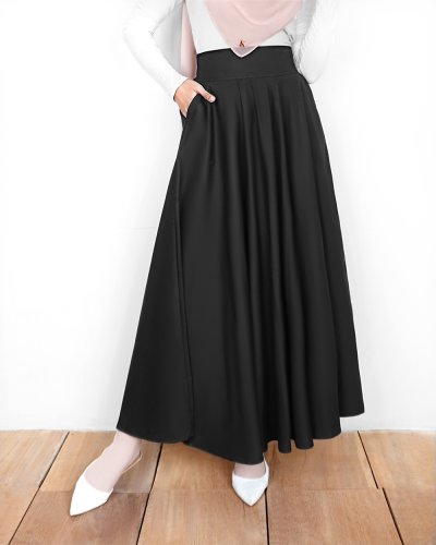 MIYA COTTON SKIRT - BLACK MIYA COTTON SKIRT - BLACK