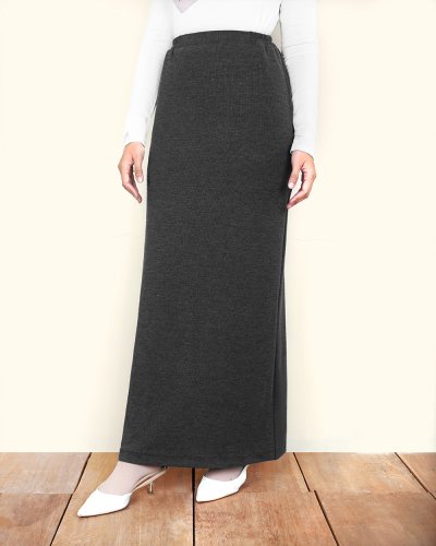 KIYO KNIT SKIRT - BLACK