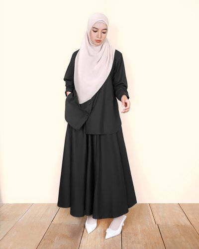 SHILLA COTTON SHIRT - BLACK