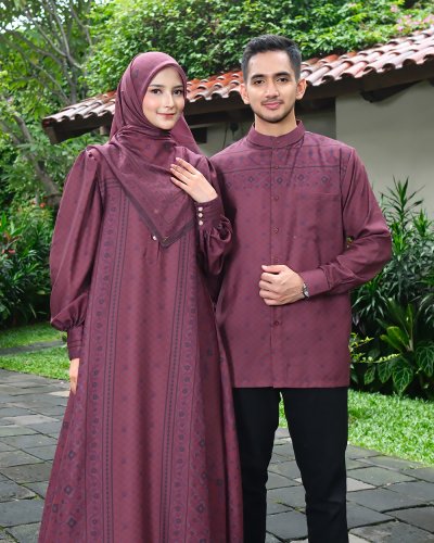 EID SERIES - MUGHALI SHIRT DAD (Burgundy)