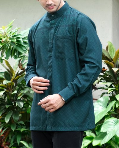 EID SERIES - MUGHALI SHIRT DAD (Emerald Green)