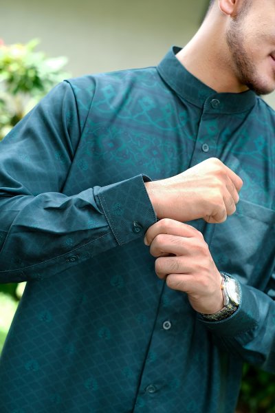 EID SERIES - MUGHALI SHIRT DAD (Emerald Green)