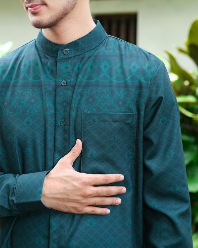 EID SERIES - MUGHALI SHIRT DAD (Emerald Green)