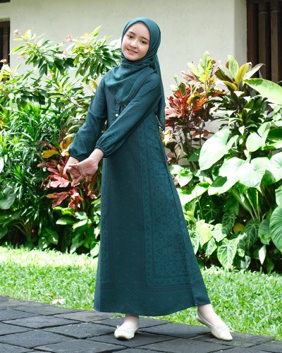 EID SERIES - MUGHALI LIMITED SCARF (Emerald Green)