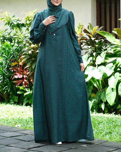 EID SERIES - MUGHALI DRESS (Emerald Green)