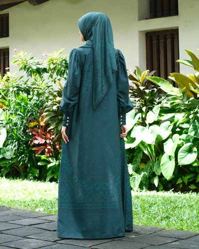 EID SERIES - MUGHALI DRESS (Emerald Green)