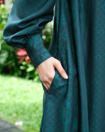 EID SERIES - MUGHALI DRESS (Emerald Green)