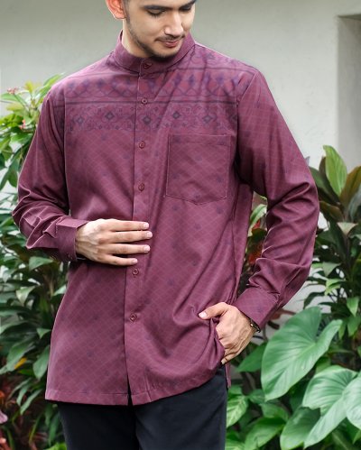 EID SERIES - MUGHALI SHIRT DAD (Burgundy)