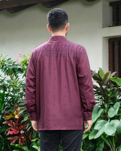 EID SERIES - MUGHALI SHIRT DAD (Burgundy)