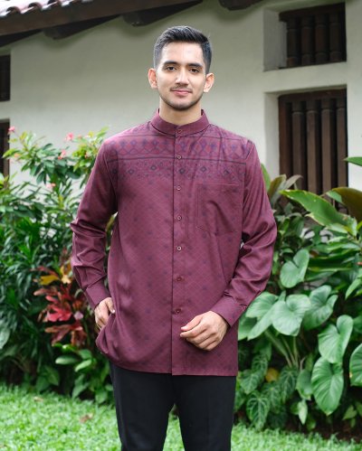 EID SERIES - MUGHALI SHIRT DAD (Burgundy)