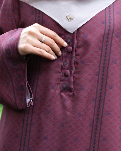 EID SERIES - MUGHALI KURTA SET (Burgundy)