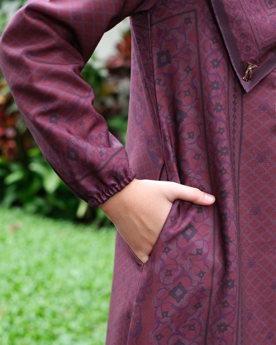 EID SERIES - MUGHALI DRESS KIDS (Burgundy)