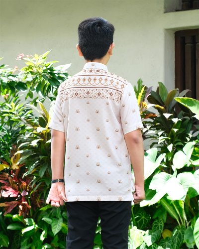 EID SERIES - MUGHALI SHIRT KIDS (Beige)