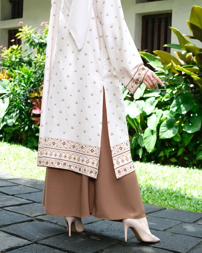 EID SERIES - MUGHALI KURTA TUNIC (Beige)