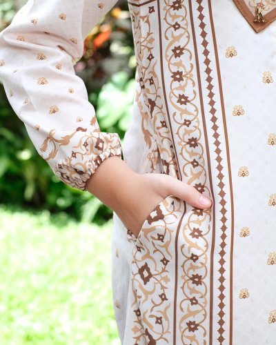 EID SERIES - MUGHALI DRESS KIDS (Beige)