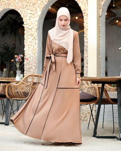 GUZEL DRESS - BROWN