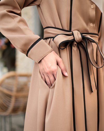 GUZEL DRESS - BROWN GUZEL DRESS - BROWN