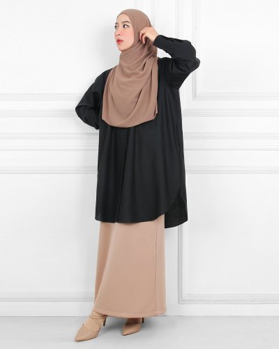 KALLA OVERSIZED TUNIC - BLACK