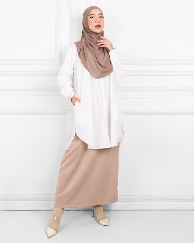 KALLA OVERSIZED TUNIC - BROKEN WHITE