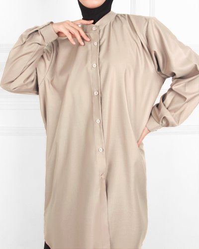 KALLA OVERSIZED TUNIC - MOCHA