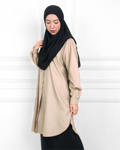 KALLA OVERSIZED TUNIC - MOCHA